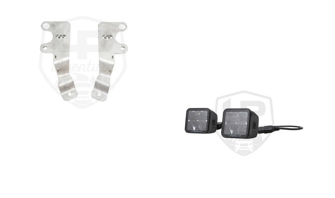 LP Aventure - Hood light brackets (Pair) - 2013-2017 Subaru Crosstrek & 2015-2020 WRX/STI - Roam Overland Outfitters