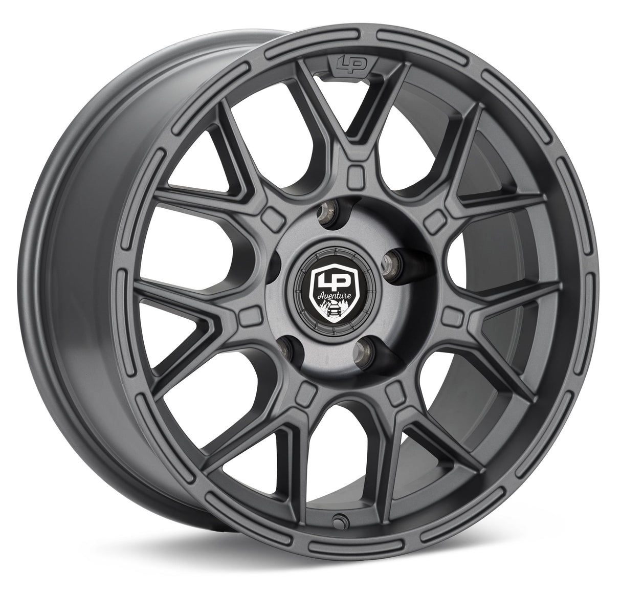 LP Aventure Wheels - LP8- 17x7.5 ET35 5x108 - Light Grey - Roam Overland Outfitters