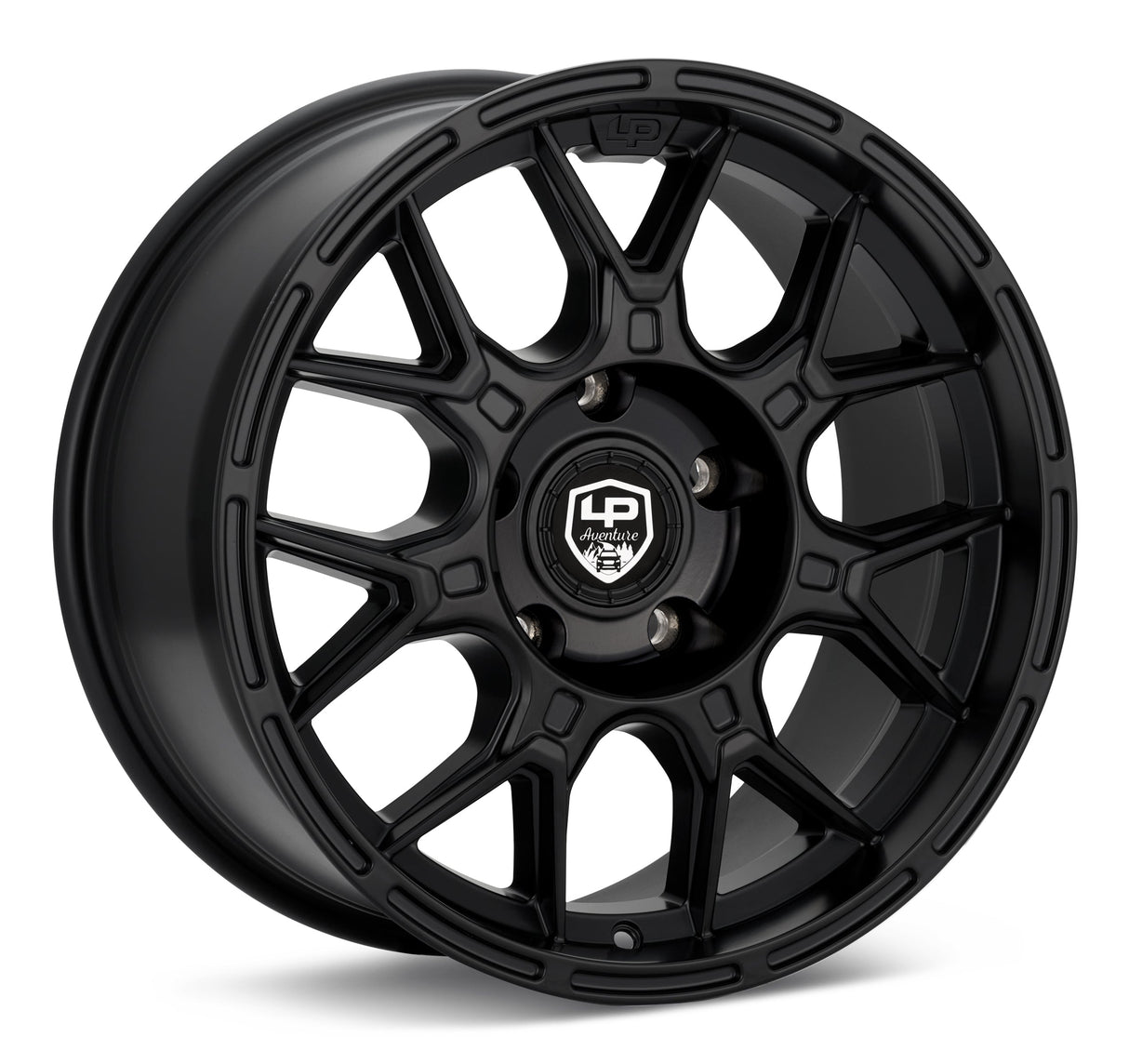 LP Aventure Wheels - LP8- 17x7.5 ET35 5x114.3 - Matte Black - Roam Overland Outfitters