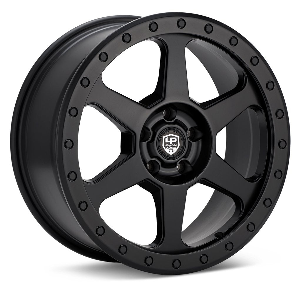 LP AVENTURE WHEELS - LP3 - 18X8 ET38 5X100 - MATTE BLACK - Roam Overland Outfitters