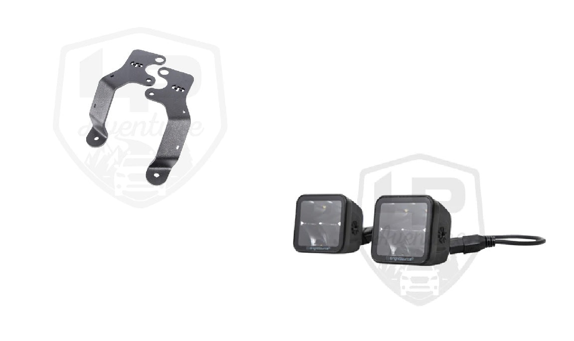 LP Aventure - Hood light brackets (Pair) - 2019-2024 Subaru Forester / 2022-2025 Forester Wilderness - Roam Overland Outfitters