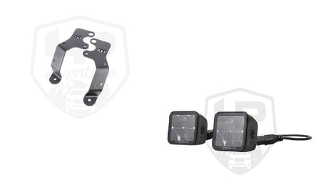 LP Aventure - Hood light brackets (Pair) - 2019-2024 Subaru Forester / 2022-2025 Forester Wilderness - Roam Overland Outfitters