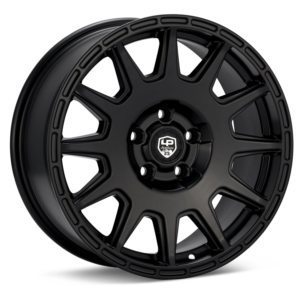 LP Aventure wheels - LP1 - 15x7 ET15 5x114.3 - Matte Black - Roam Overland Outfitters