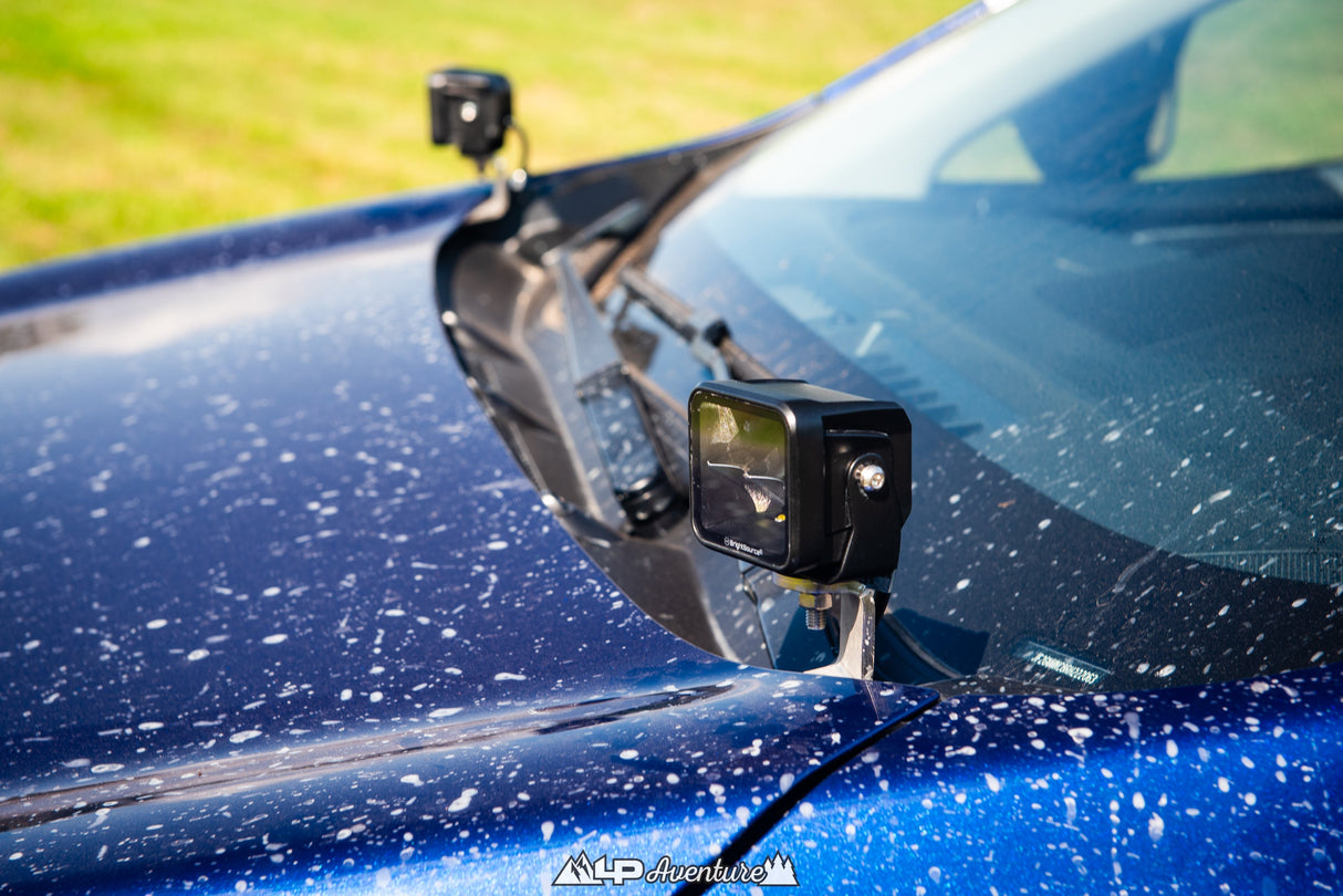 LP Aventure - Hood light Brackets (Pair) - 2024 + Subaru Crosstrek/ Crosstrek Wilderness 2024+ - Roam Overland Outfitters
