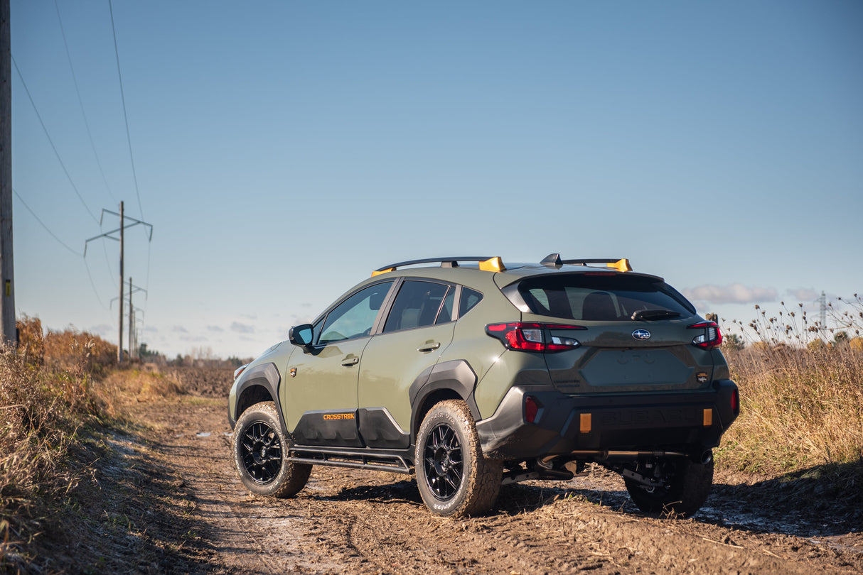 LP Aventure Rock sliders - Subaru Crosstrek - 2018-2024 / Crosstrek Wilderness 2024+ - Roam Overland Outfitters