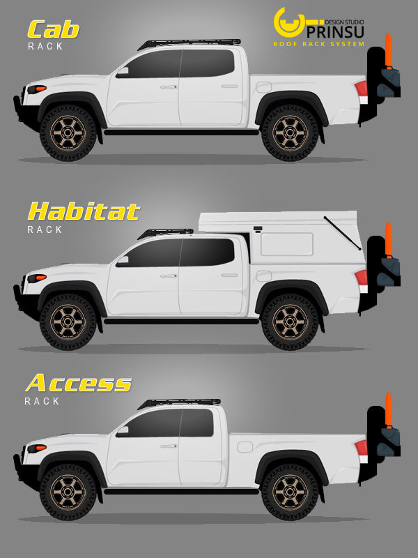 Prinsu Xtra Cab Rack | Toyota Tacoma 1995-2004 - Roam Overland Outfitters