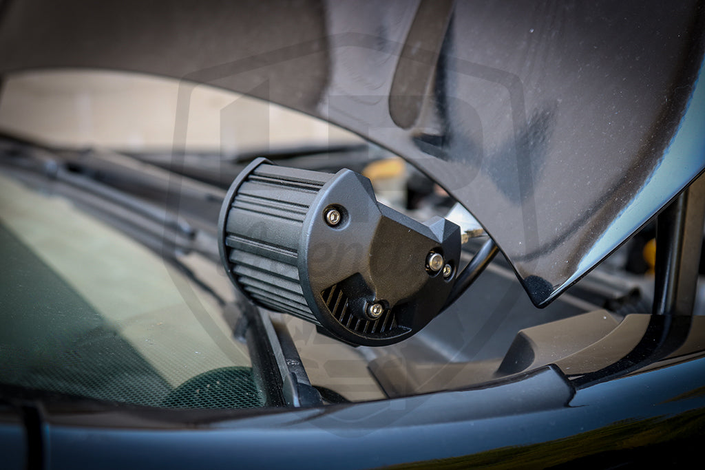 LP Aventure - Hood light brackets (Pair) - 2018-2023 Subaru Crosstrek / Impreza 2017-2023/ WRX 2022+ - Roam Overland Outfitters